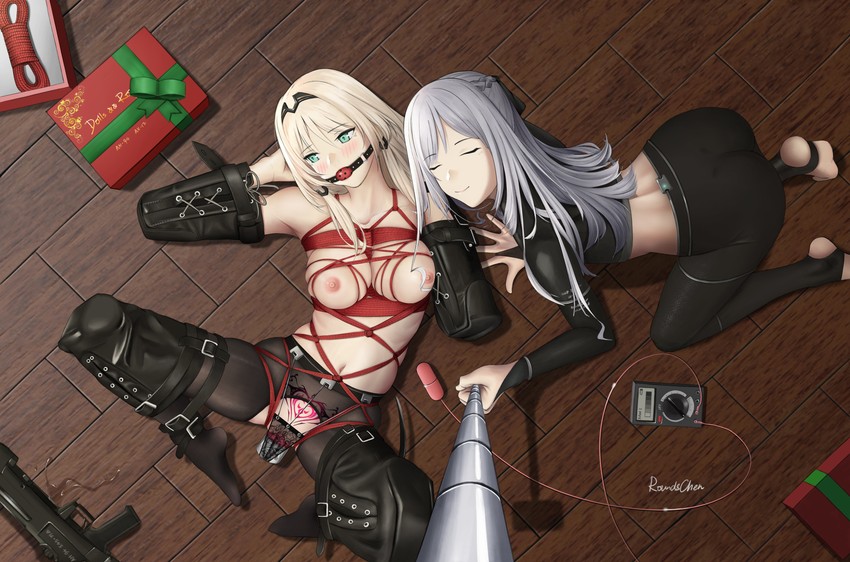 ak-12 and an-94 (girls' frontline) drawn by roundschen
