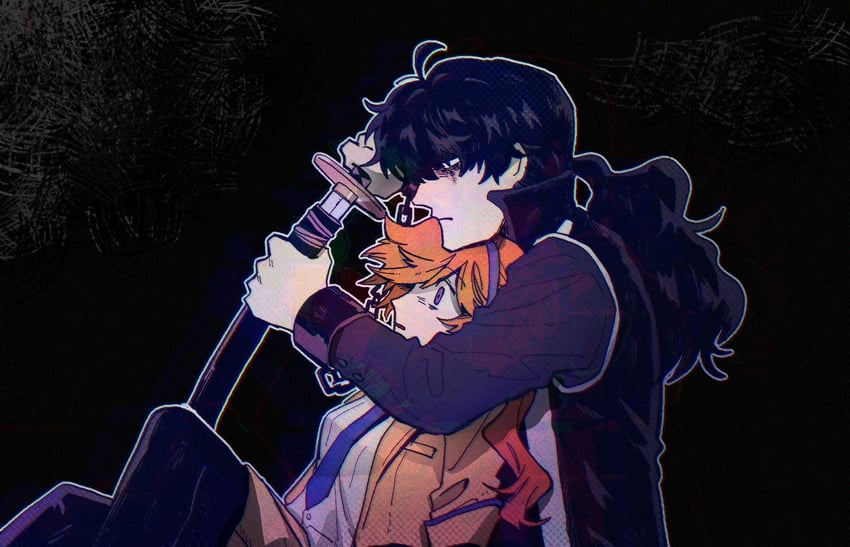 athena cykes and simon blackquill (ace attorney and 1 more) drawn by 79x_(ox79xo)