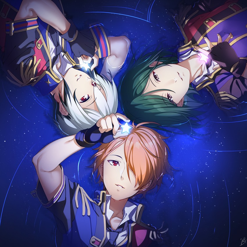 kitamura sora, tsukumo kazuki, and kiyosumi kuro (idolmaster and 1 more) drawn by mikapoe