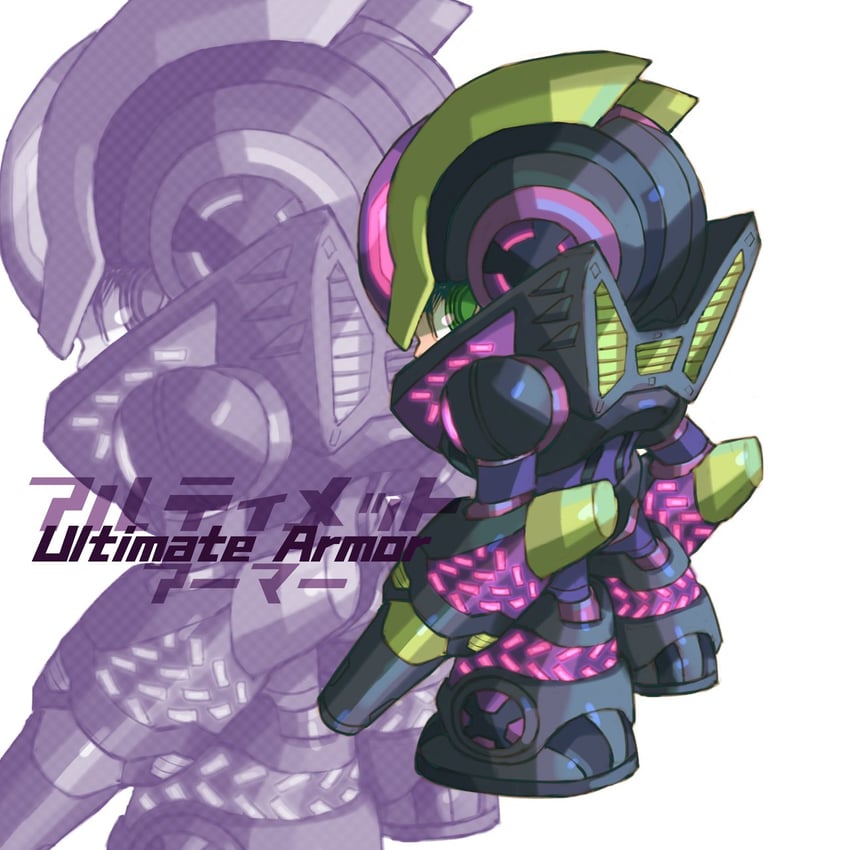 x and ultimate armor x (mega man and 2 more) drawn by iikoao