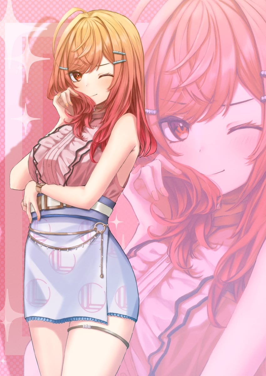 ichijou ririka (hololive and 1 more) drawn by asa_heizo