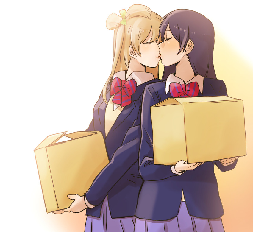 sonoda umi and minami kotori (love live! and 1 more) drawn by pito_(sh02327)