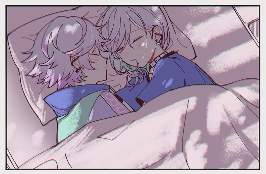 yatonokami kanata and yatonokami nayuta (paradox live) drawn by wosurosu