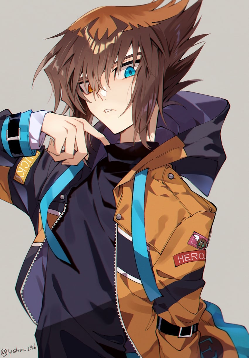 yuki judai (yu-gi-oh! and 1 more) drawn by yoshio_296