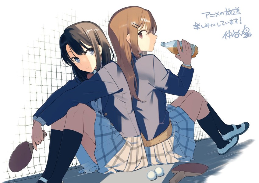 adachi sakura and shimamura hougetsu (adachi to shimamura) drawn by nakatani_nio
