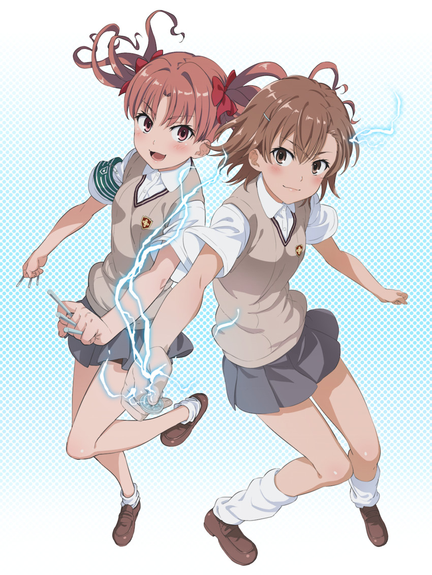 misaka mikoto and shirai kuroko (toaru majutsu no index and 1 more) drawn by isshi_pyuma