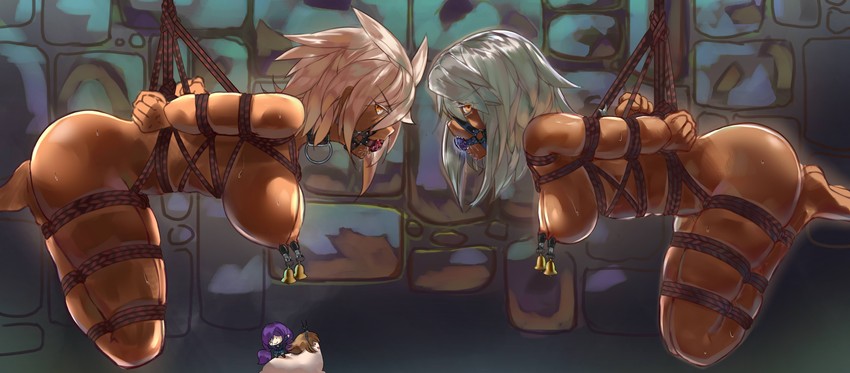 ramlethal valentine and bullet (guilty gear and 2 more) drawn by lumpychan