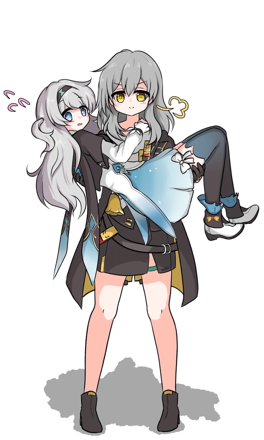 trailblazer, firefly, and stelle (honkai and 1 more) drawn by mochiduki