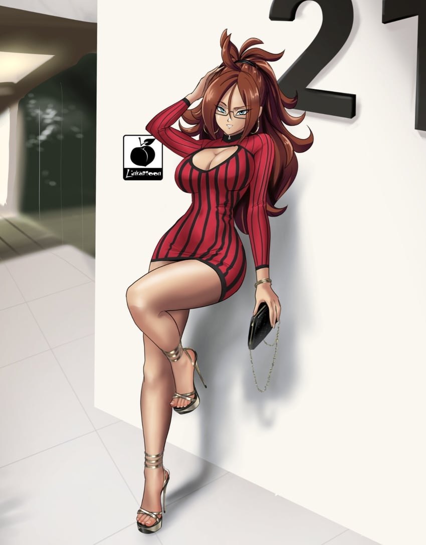 android 21 (dragon ball and 1 more) drawn by linkartoon