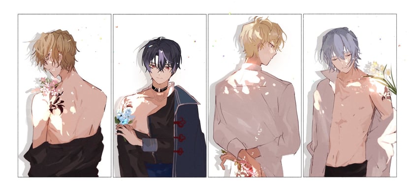 shino sherwood, nero turner, heathcliff blanchett, and faust lavinia (mahoutsukai no yakusoku) drawn by 22kolink