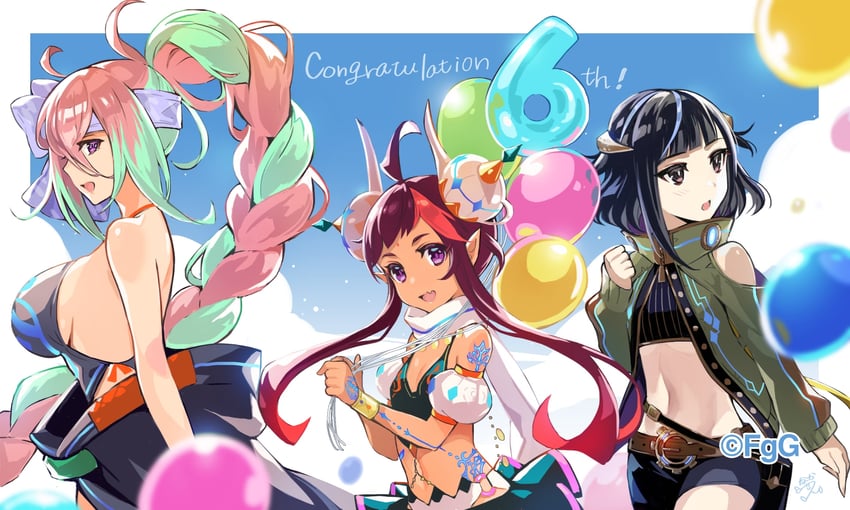 evelika, rahu, and suiran (ta ga tame no alchemist) drawn by nakatsun_(gumi)
