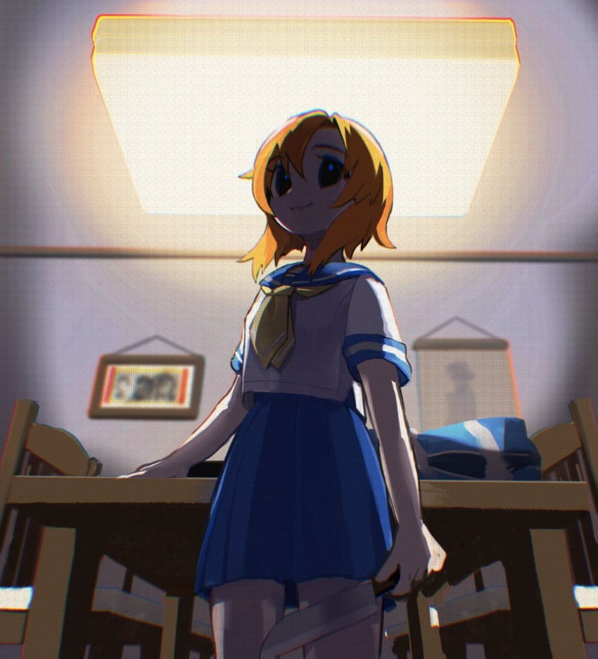 ryuuguu rena (higurashi no naku koro ni) drawn by fukuda_(okometani)