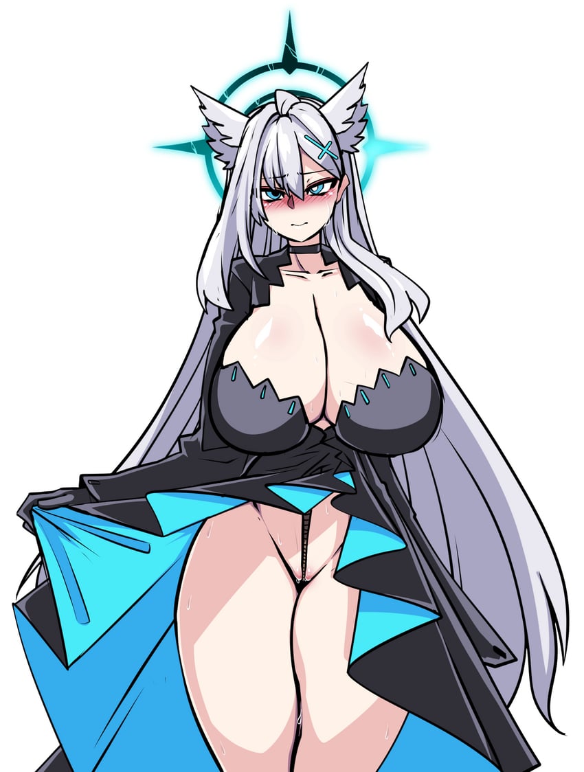 shiroko and shiroko terror (blue archive) drawn by lazy_ant