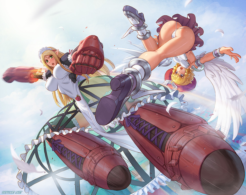 laila and vante (queen's blade and 1 more) drawn by speh