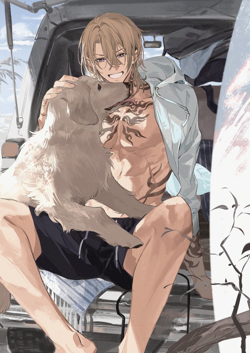 luca kaneshiro (nijisanji and 1 more) drawn by yanjing_no1