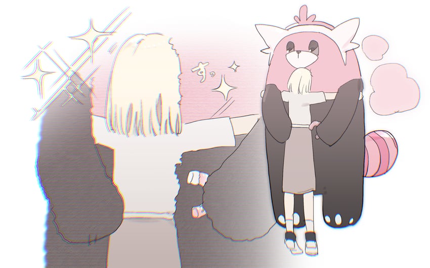 misumi uika and bewear (pokemon and 2 more) drawn by reiboubyou