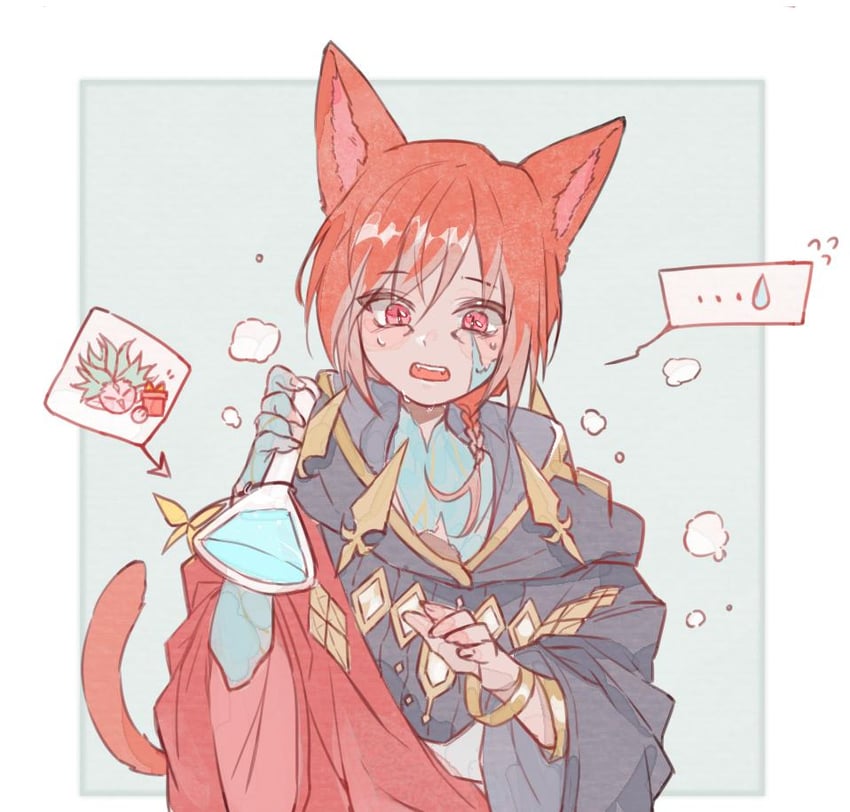 g'raha tia and crystal exarch (final fantasy and 1 more) drawn by tladpwl03