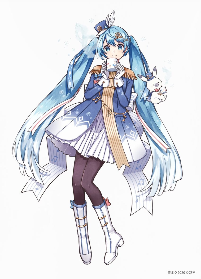hatsune miku, yuki miku, and rabbit yukine (vocaloid and 2 more) drawn by buzz_(moi)