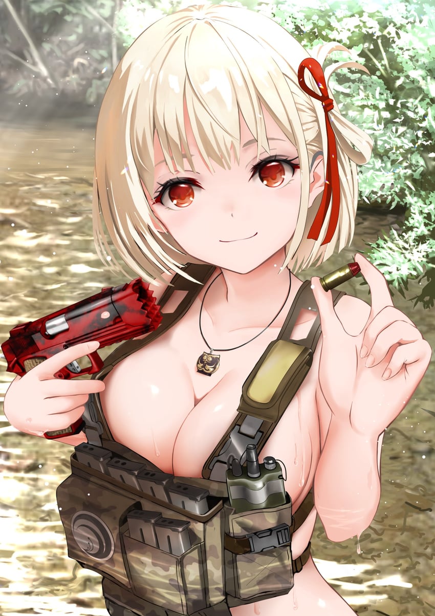 nishikigi chisato (lycoris recoil) drawn by gibun_(sozoshu)