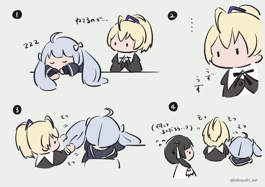 wang yujia, ando tazusa, and miriam hildegard von gropius (assault lily) drawn by kabayaki_(kabayaki_eel)
