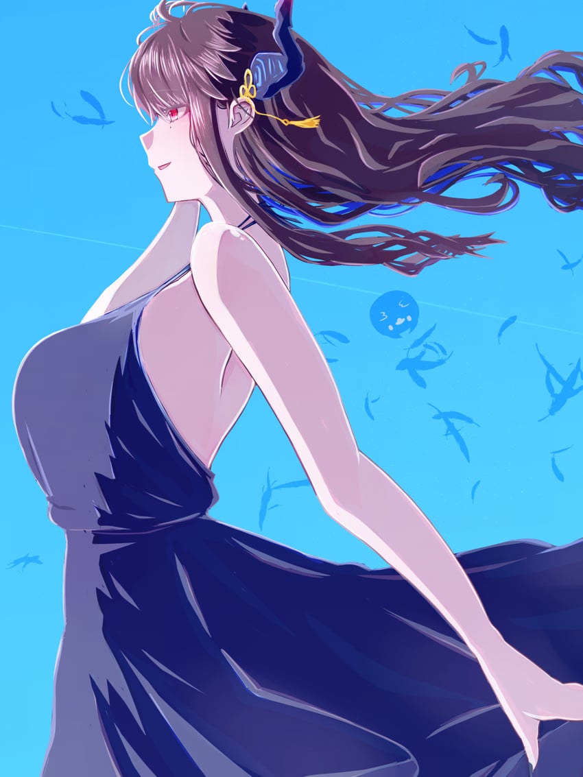 nerissa ravencroft (hololive and 1 more) drawn by qwq_oekaki