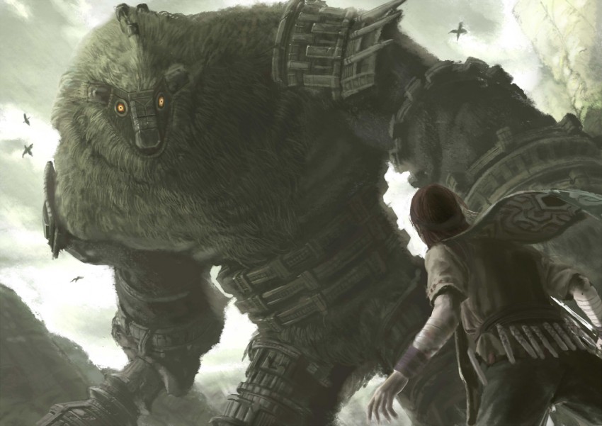 wander and valus (shadow of the colossus) drawn by neg