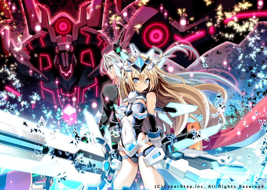 elisalotte, eleanore, and ark of depair: baphogridr (cosmic break) drawn by morizo_cs