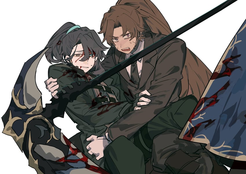 hong lu, heathcliff, and argalia (project moon and 2 more) drawn by itokenaikei