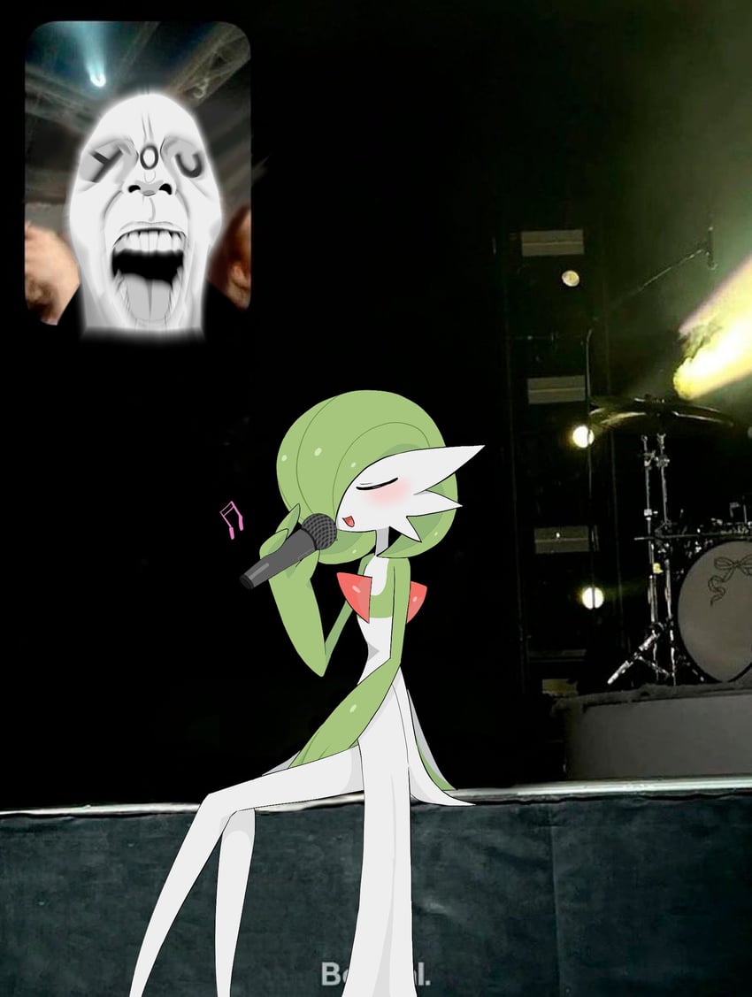 gardevoir and anonymous (pokemon and 2 more) drawn by ddingyong