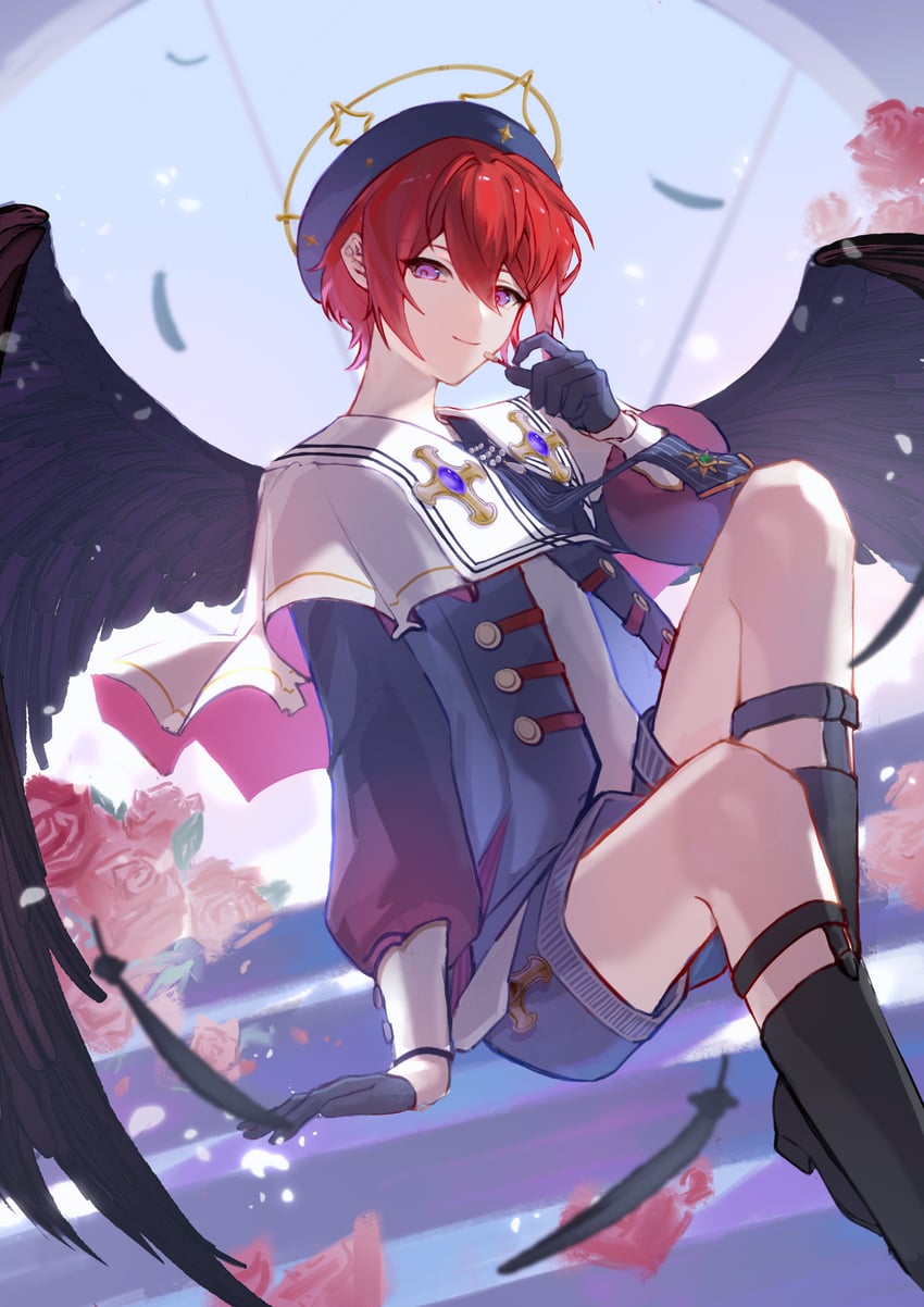 suou tsukasa and dahlia (genshin impact and 1 more) drawn by linghuai46365