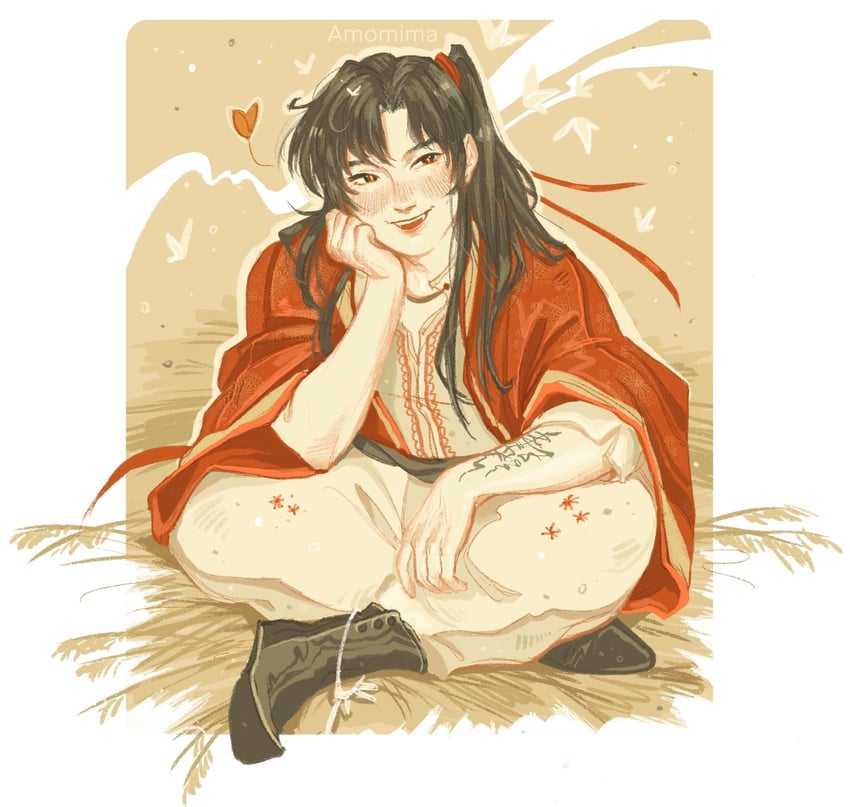 hua cheng and san lang (tianguan cifu) drawn by amonimy