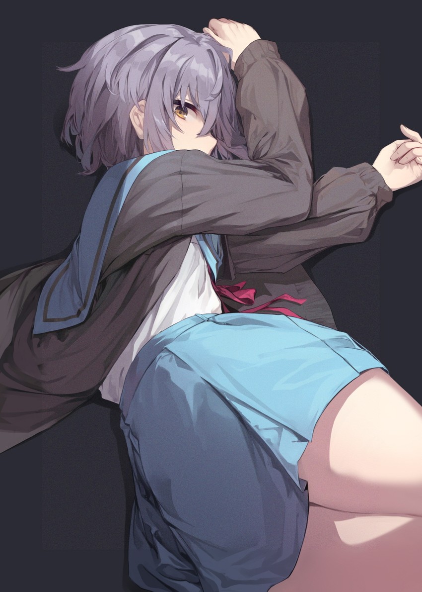 nagato yuki (suzumiya haruhi no yuuutsu) drawn by soya_(torga)