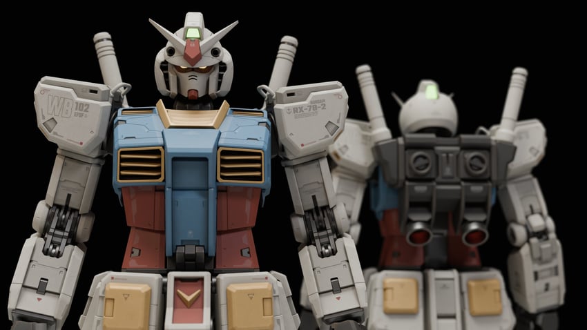 rx-78-2 gundam (gundam and 1 more) drawn by mjeff