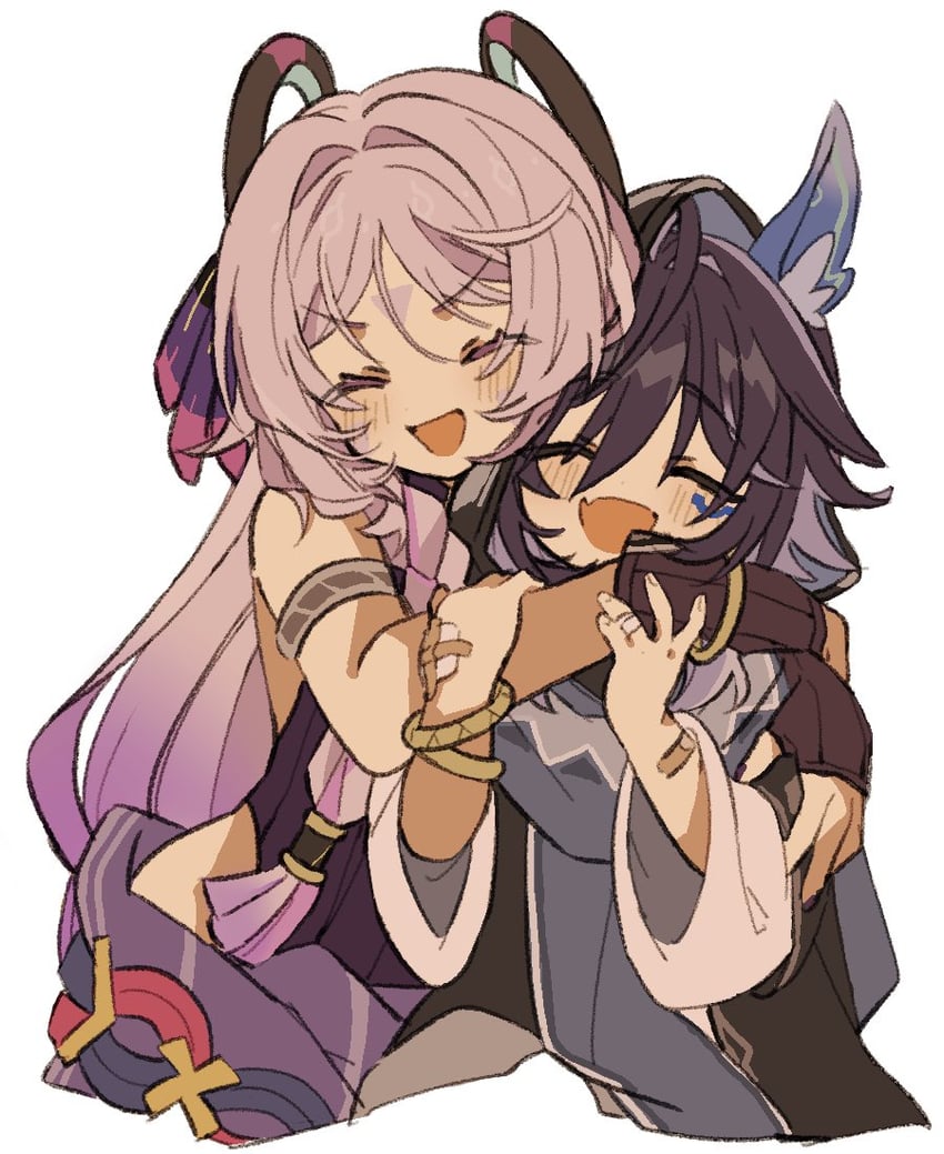 citlali and ororon (genshin impact) drawn by iwashi_(iwashi008)