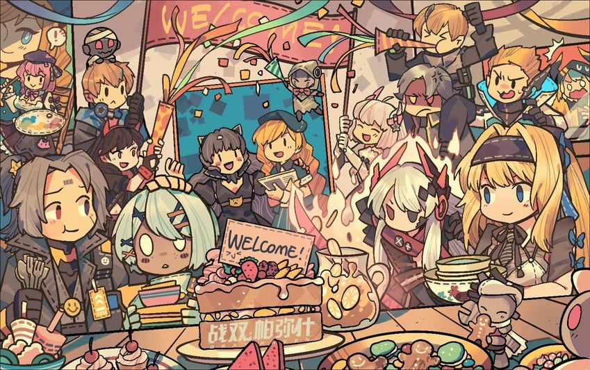 lucia, liv, alpha, karenina, lee, and 22 more (punishing: gray raven) drawn by chongmoshiye