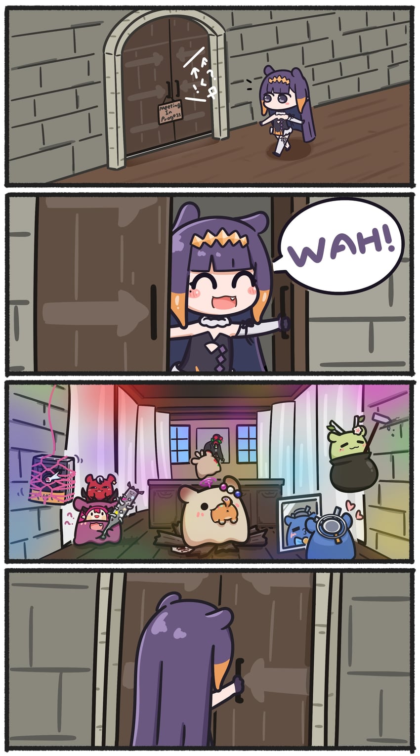 ninomae ina'nis, ouro kronii, nanashi mumei, hakos baelz, ceres fauna, and 6 more (hololive and 2 more) drawn by mpien
