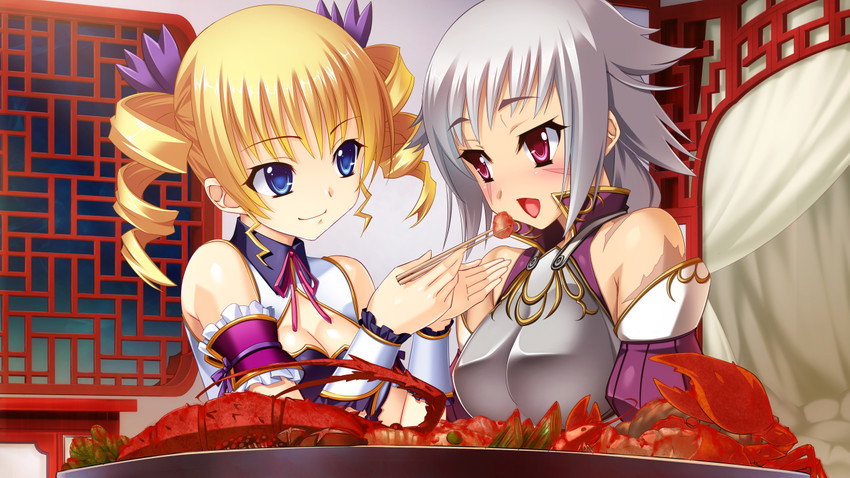 sousou and gakushin (koihime musou and 1 more) drawn by kantaka and katagiri_hinata