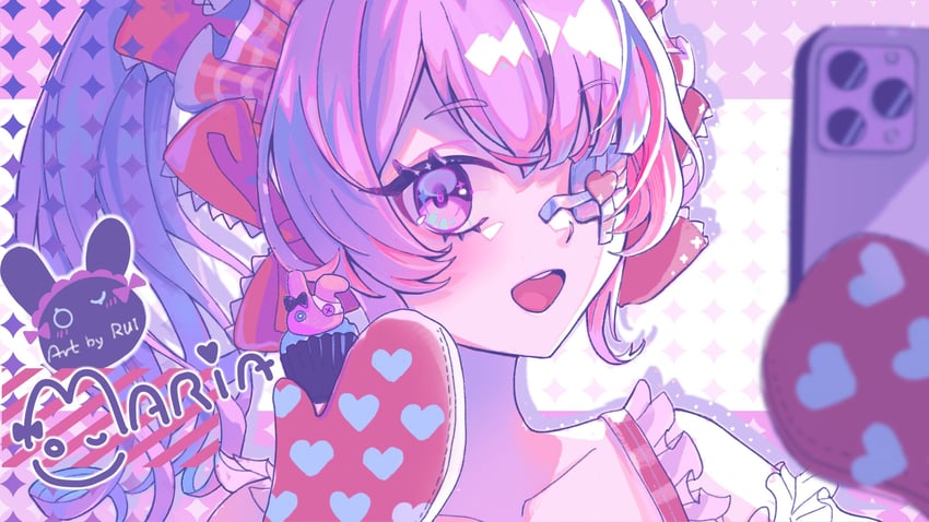 maria marionette (nijisanji and 1 more) drawn by rui_uncia