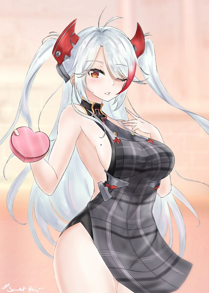 prinz eugen (azur lane and 1 more) drawn by scarletbliss