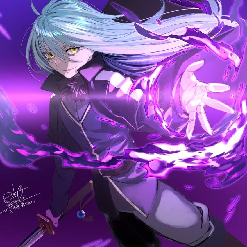 rimuru tempest (tensei shitara slime datta ken) drawn by hinomoto_madoka