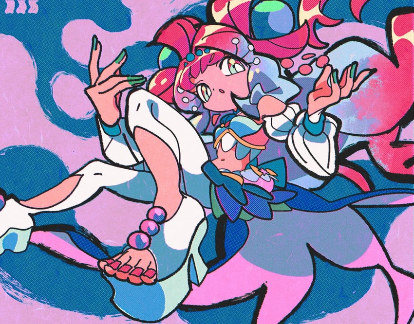 laura la mer and cure la mer (precure and 1 more) drawn by sono_(samusu_gi)