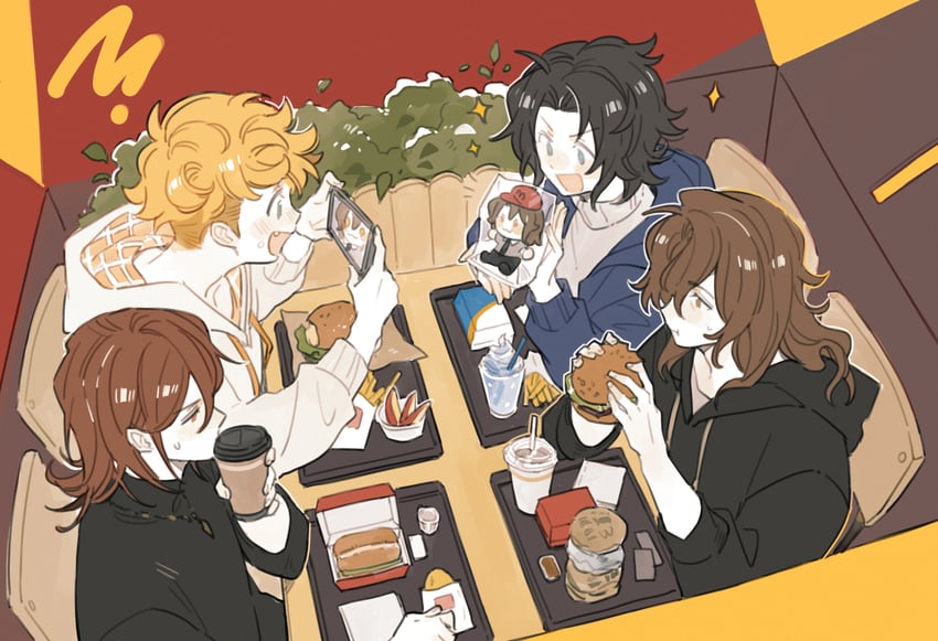 vane, percival, lancelot, and siegfried (granblue fantasy and 1 more) drawn by luminous_slime