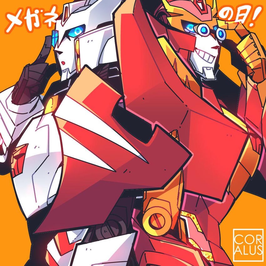 drift and rodimus (transformers and 1 more) drawn by coralus