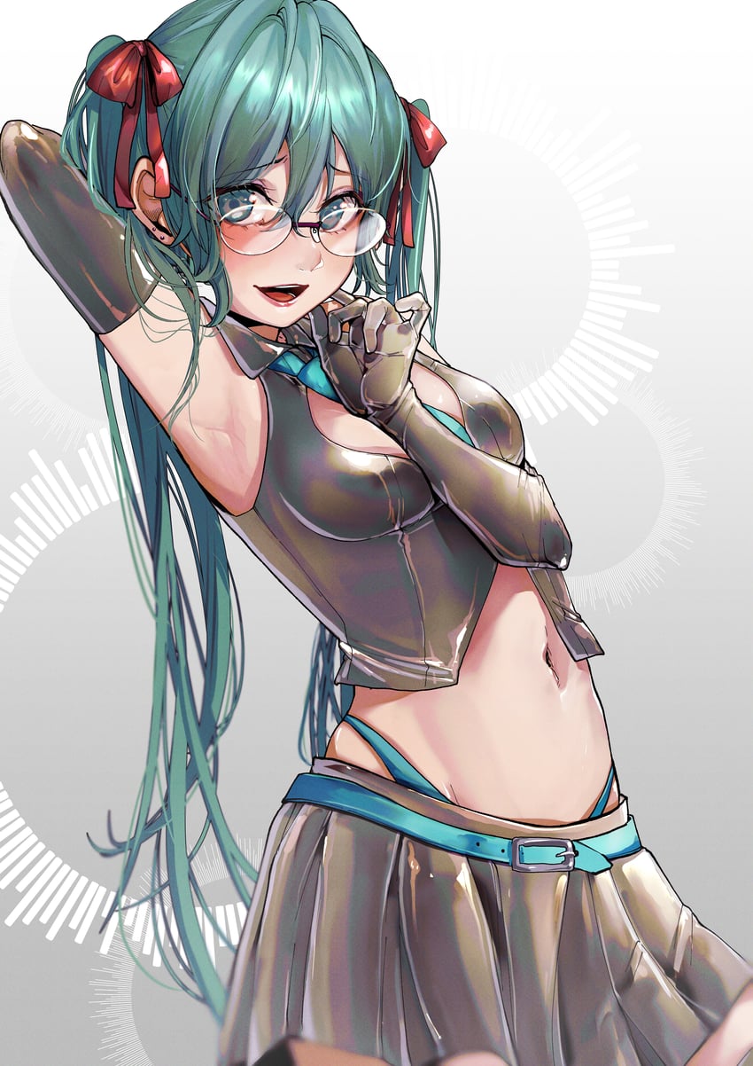 hatsune miku (vocaloid and 1 more) drawn by suama_(suama-333)