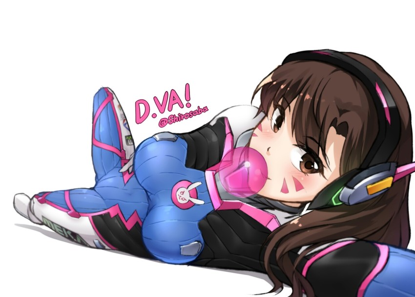 d.va (overwatch and 1 more) drawn by shirosaba