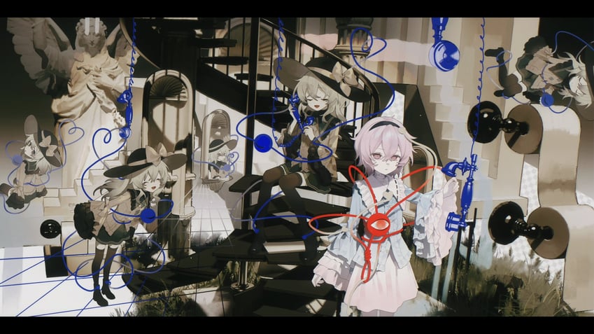 komeiji koishi and komeiji satori (touhou) drawn by rcs_4