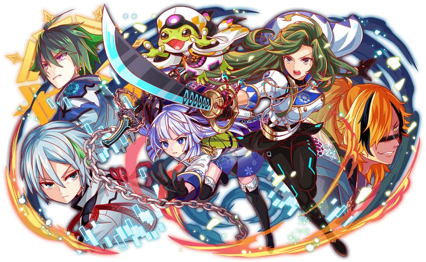 hijikata toshizo, sen no rikyu, serizawa kamo, caesar, katsu kaishu, and 1 more (crash fever)
