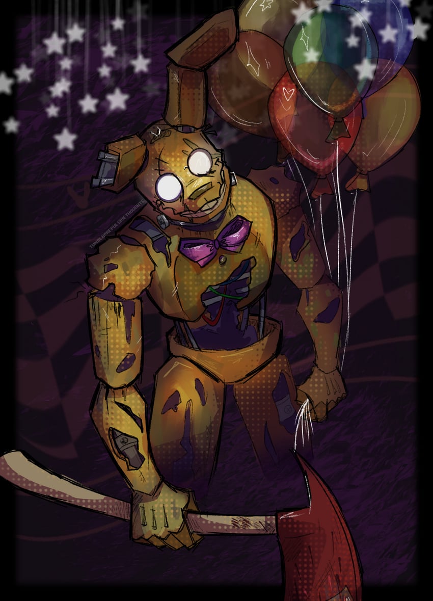 springtrap (five nights at freddy's and 1 more) drawn by repulsivethoughts