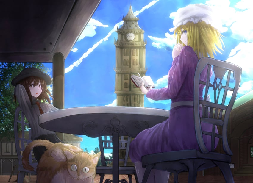 usami renko and maribel hearn (touhou) drawn by surume_(kvpsurume)