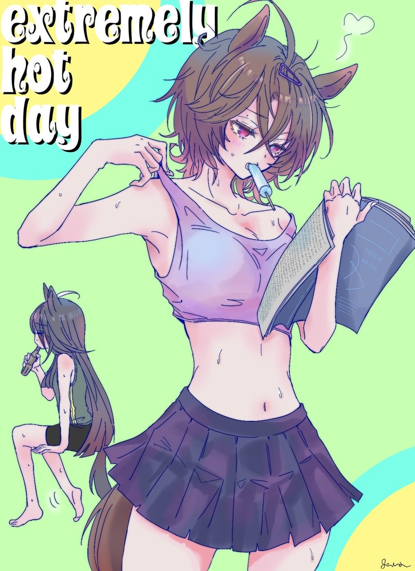 agnes tachyon and manhattan cafe (umamusume) drawn by zazatt_(tanpopo77chi)
